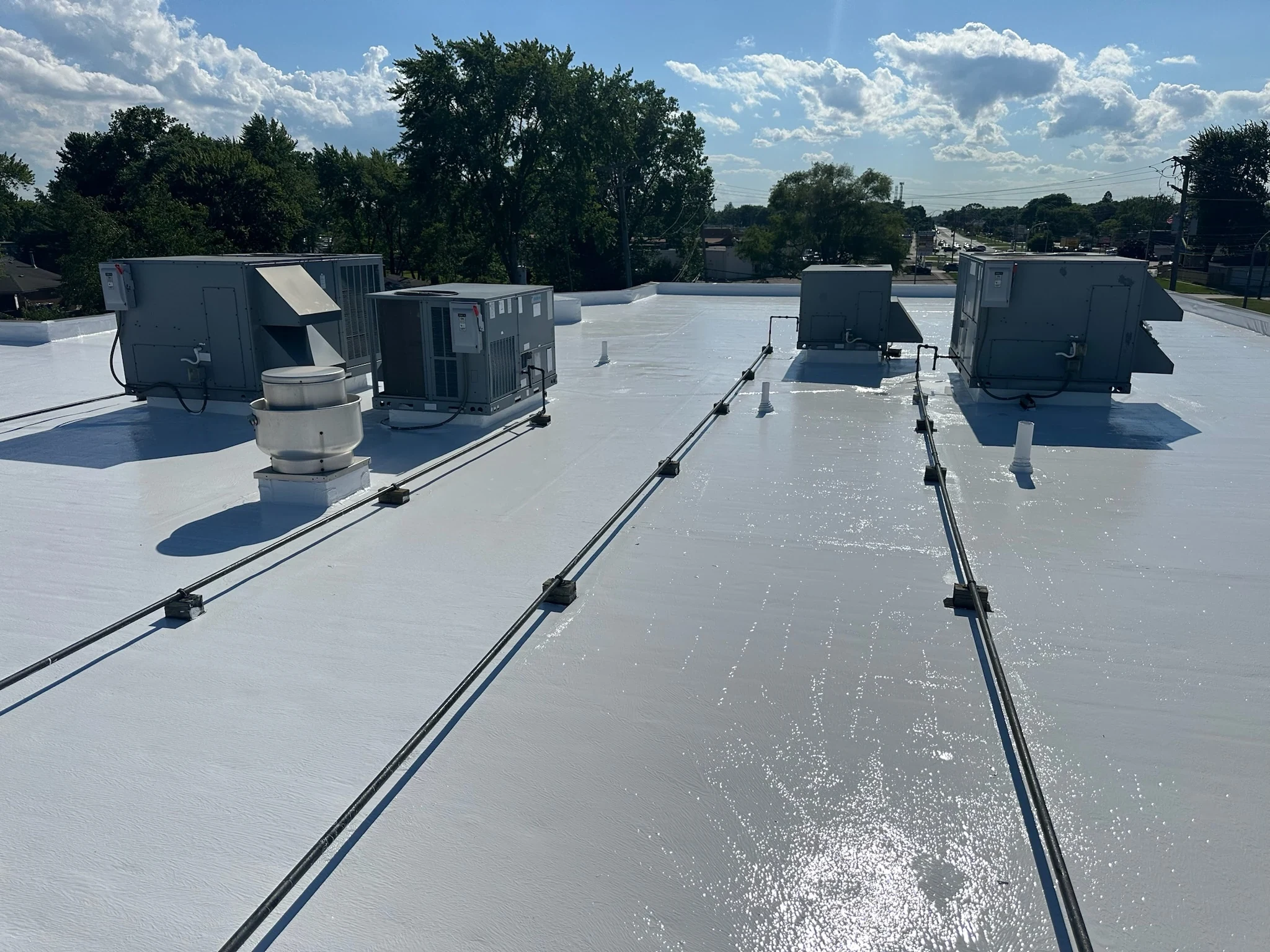 White EPDM Roofing in Albany, NY